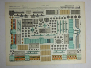 Pellerin Imagerie D’Epinal Print Grandes Constructions Mecanisme No. 510 Railway - Picture 1 of 10