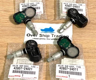 Lexus Genuine SC430 2002-2006 Tire Pressure Monitor Sensor 4 Piece Set OEM - Image 1 of 4