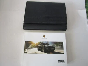 NEW 2017 Porsche Macan Owner's Manual W/ Original Leather Case OEM - Bild 1 von 1