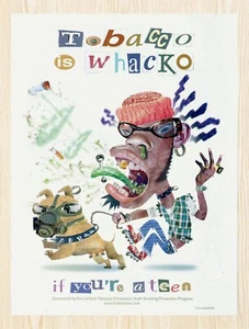 2000 Tobacco Is Whacko If Youre A Teen Original Advertisement v1 - Picture 1 of 1