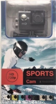 HD 720p Waterproof 140 Degree Wide Angle Sports Cam & Micro SD Card - Torch Cam  - Image 1 of 4