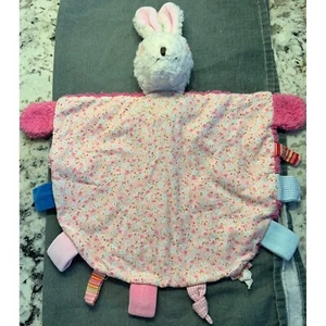 Kathe Kruse Bunny Lovey Security Blanket Pink Floral Plush Toy Snuggler - Picture 1 of 3
