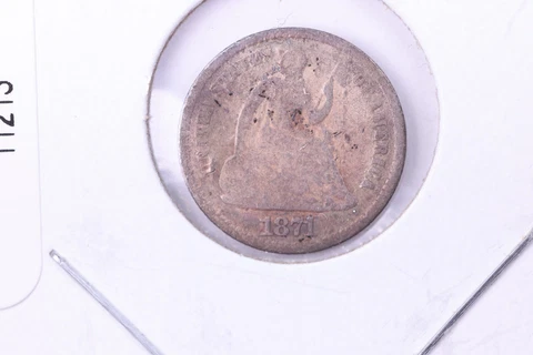 187-S1 Seated Liberty Half Dime, Affordable Circulated Coin. Large SALE #11213 Cover