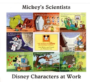 104+ BRIEFMARKENBLOCK WALT DISNEY ST VINCENT UND DIE GRENADINEN - Bild 1 von 1