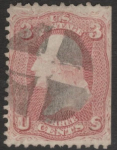 Scott #65 3 Cent Used 1861-62 Cork Fancy Cancel 65SP27-32 - Picture 1 of 2