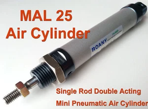 NEW MAL25-25/50/75/100~500mm Single Rod Double Acting Pneumatic Air Cylinder - Picture 1 of 17