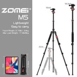M5 Aluminium Tripod Monopod for Canon Nikon DSLR Camera Smartphone Zomei - Picture 1 of 3