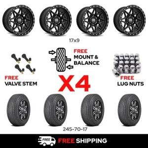 17" HARDROCK H105 w/ 245/70R17 Wheel & Tire for 2014-2015 Jeep Grand Cherokee - Picture 1 of 8