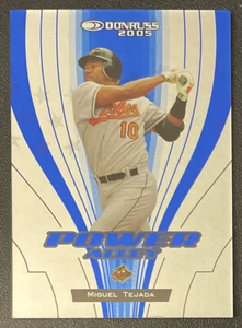 2005 DONRUSS MLB Baseball #PA-17 Miguel Tejada Orioles Power Alley Blue /1000 - Picture 1 of 2