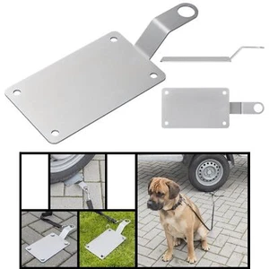 Leinenanker Bodenanker Hunde Befestigungsplatte mit Öse Sicherung Camping KFZ - Bild 1 von 7