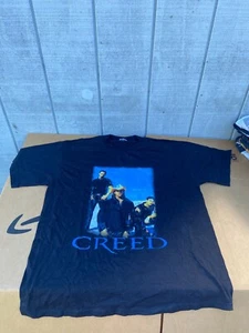 Vintage Creed 2002 Weathered World Tour T-shirt Mens L 90s Band Tee Y2K - Picture 1 of 10