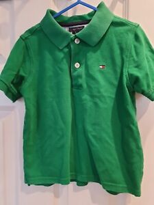 Tommy Hilfiger Polo Shirt Boys Age 4 Green