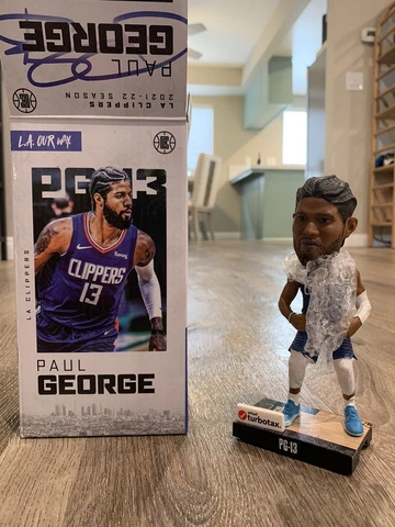 Paul George LA Clippers Bobblehead New In Box SGA Puzzle Piece All-Star NIB Cover