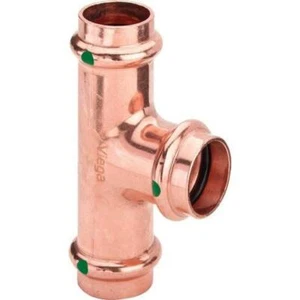 Viega COPPER PRESSFIT WATER TEE 1600kPa Female Compression- 15mm Or 18mm - Picture 1 of 3