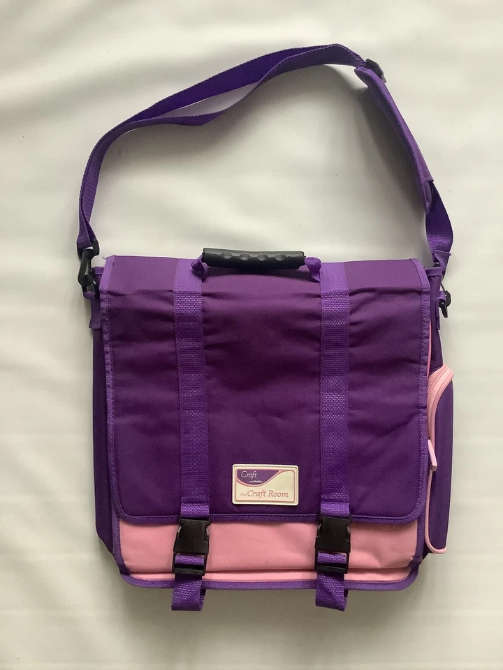 CRAFT BAG HELIX CRAFT ROOM Purple & Pink  7 Compartments FLEXIBLE The Craft Room - Image 1 of 4
