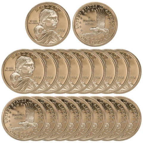 2002 S Native American Sacagawea Dollar Gem Deep Cameo Proof Roll 20 US Coins Cover