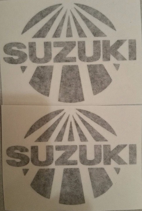 2! Suzuki sunrise sticker set TM RM RA RH RN 125 250 400 465 500 Works DeCoster - Image 1 of 4
