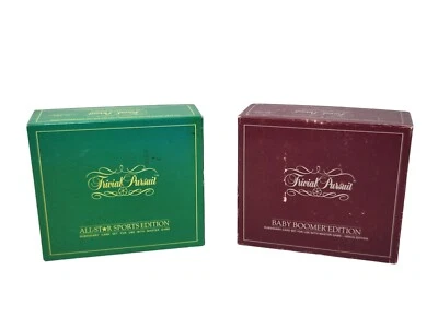 Vintage 1983 Trivial Pursuit All-Star Sports & Baby Boomers Subsidiary Card Sets - Image 1 of 4