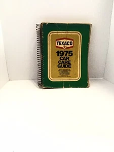 Texaco 1975 Car Care Guide Wire Bound PB in Collaboration with Chek-Chart - Picture 1 of 18