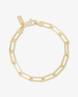 Brazalete de eslabones de cadena Samantha tono dorado Melinda Maria $55  Foto 1 de 4