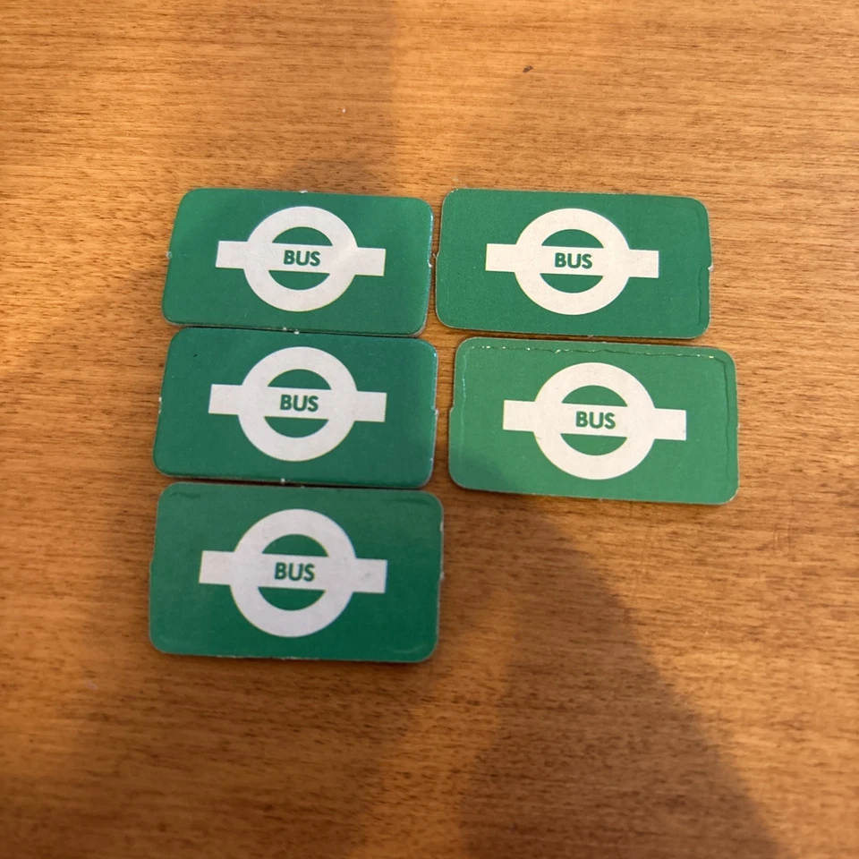 Billetes de autobús Scotland Yard 5 1985 piezas de repuesto piezas Foto 1 de 1