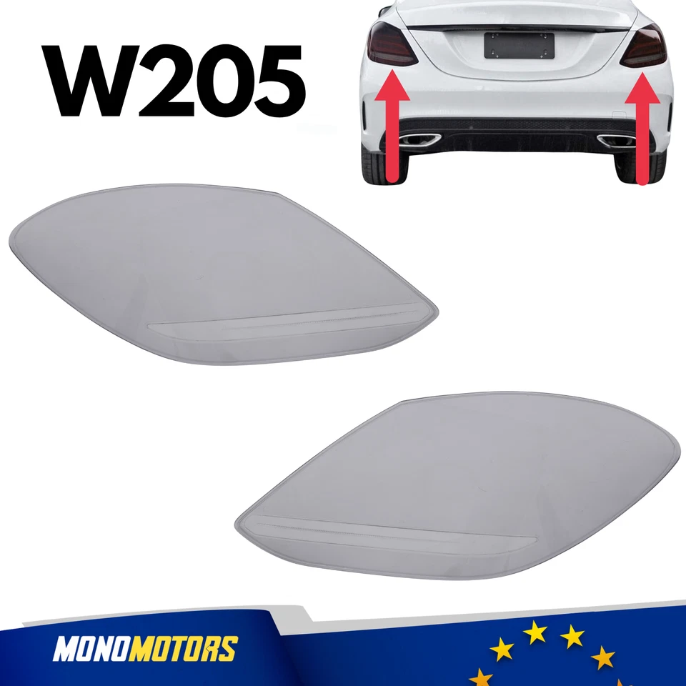 RÜCKLICHT-ABDECKUNGSSATZ LINKS UND RECHTS AUS KUNSTSTOFF FÜR MERCEDES W205 - Bild 1 von 4