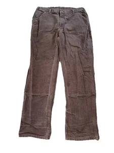 Vintage Carhartt B136DKB Brown Double Knee Work Pants Sz 38X34 VTG RARE Mexico - Picture 1 of 11