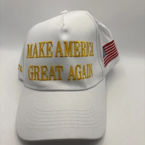NEU Präsident Donald Trump 45-47 MAGA Mütze Make America Great Again weiß Kappe USA - Bild 1 von 5