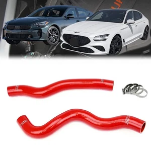 HPS Red Silicone Radiator Hose Kit For 18+ Stinger/19+ G70 3.3L V6 Twin Turbo - Picture 1 of 2
