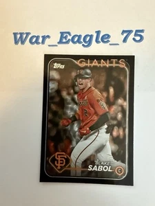 2024 Topps Series 1 Black Silver Pattern Foil #521 Blake Sabol RC * - Picture 1 of 2