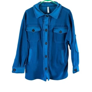 Women's Zenana Teal Shacket shirt/jacket button up. Size Small. Soft! - Picture 1 of 7