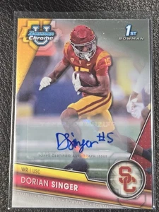 2023 Bowman University Chrome Dorian Singer Prospect Auto  - Bild 1 von 2