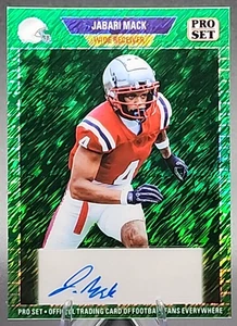 Jabari Mack/7 2024 Leaf Pro Set PRC Auto Green Shimmer Louisville Cardinals SSP - Imagen 1 de 2
