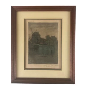 Paul Trelade (Gen Paul) Antique Etching Signed 1921 Bal Debray Montmartre - Picture 1 of 11