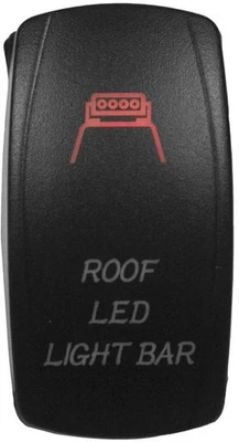 Dragonfire Roof LED On/Off Switch - Red ATV/UTV 521396 dfr521396 - Image 1 of 3