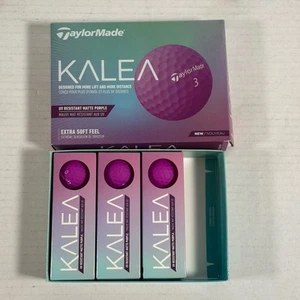 TaylorMade PURPLE Golf Balls - KALEA - NEW 3 Sleeves (9 PURPLE Balls) - Picture 1 of 2