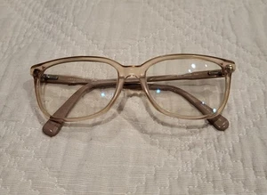 Longchamp LO 2607 Tan Clear Eyeglasses Sunglasses Custom Lenses 54-16-140 W/Case - Picture 1 of 10