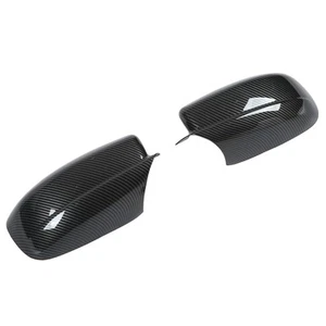`2PCS Rearview Mirror Cover Carbon Fiber Style With Double Sided Adhesive For - Picture 1 of 12