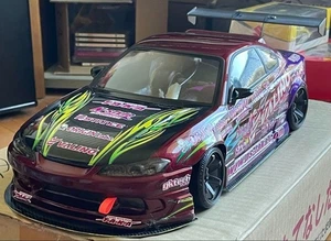 Pandora 1/10 RC Car painted Body Nissan S15 Silvia Naoki Nakamura - Picture 1 of 7