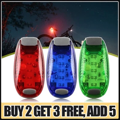 LED Safety Light Clip On Waterproof Strobe Flashing Walking Running Cycling Pet - Image 1 of 4