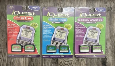 Quantum Leap Frog iQuest Math Science & Social Studies Cartridges Grades 6-8 New - Image 1 of 2