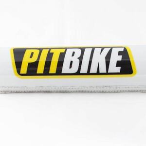 New White Pit Bike Dense Foam Handlebar Protector Pad 7.9in Length