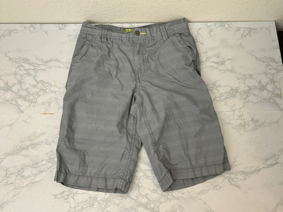 Pantalones Cortos Largos Epic Threads Jóvenes Chinos Azul Talla 12 Tablero Gris Rayas Z1 Foto 1 de 3