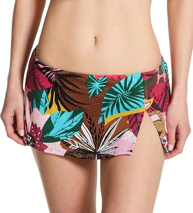 BLEU BY ROD BEATTIE Womens Printed Skirted Hipster Bottoms Size 14 10289