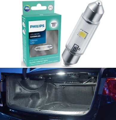 Philips Ultinon Luz LED 6418 Blanco 6000K Una Bombilla Maletero Carga Ajuste de Repuesto Foto 1 de 4