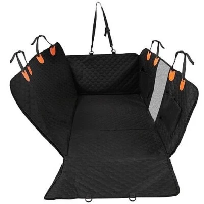 Dog Car Back Seat Cover With Zipper Mesh Window Storage Bags Waterproof 600D - Image 1 of 4