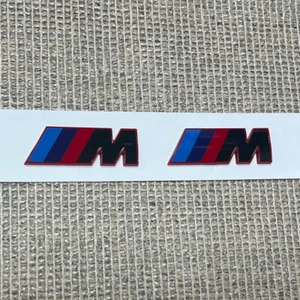 For M/Series Fender SPort Nameplate Emblem Badge Car Mini Sport Gloss Black Red - Bild 1 von 3