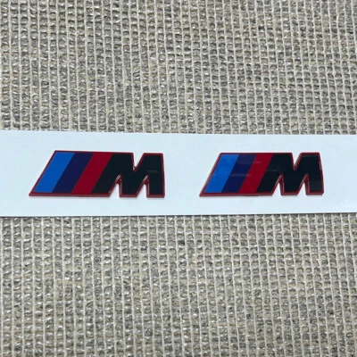 For M Series Fender SPort Nameplate Emblem Badge Car Mini Sport Gloss Black Red - Изображение 1 из 3