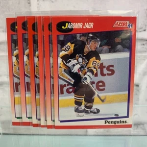 1991-92 Score Canadian Hockey Jaromir Jagr #98 6 Card Lot - Picture 1 of 3