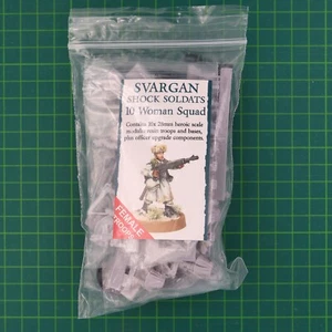Svargan Shock Soldats 10 Woman Squad #70042 Galaxys Finest Victoria Miniatures - Picture 1 of 3